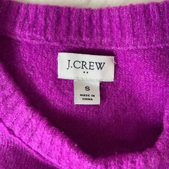 J. Crew Purple Crew-Neck Sweater Size Small - Picture 4 of 5